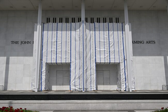 Kennedy Center name covered, June 26, 2026